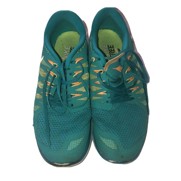 Nike Free Run 5.0 Womens Turquoise Green‎ Athletic Running Sneakers Size 9.5 - Picture 1 of 9